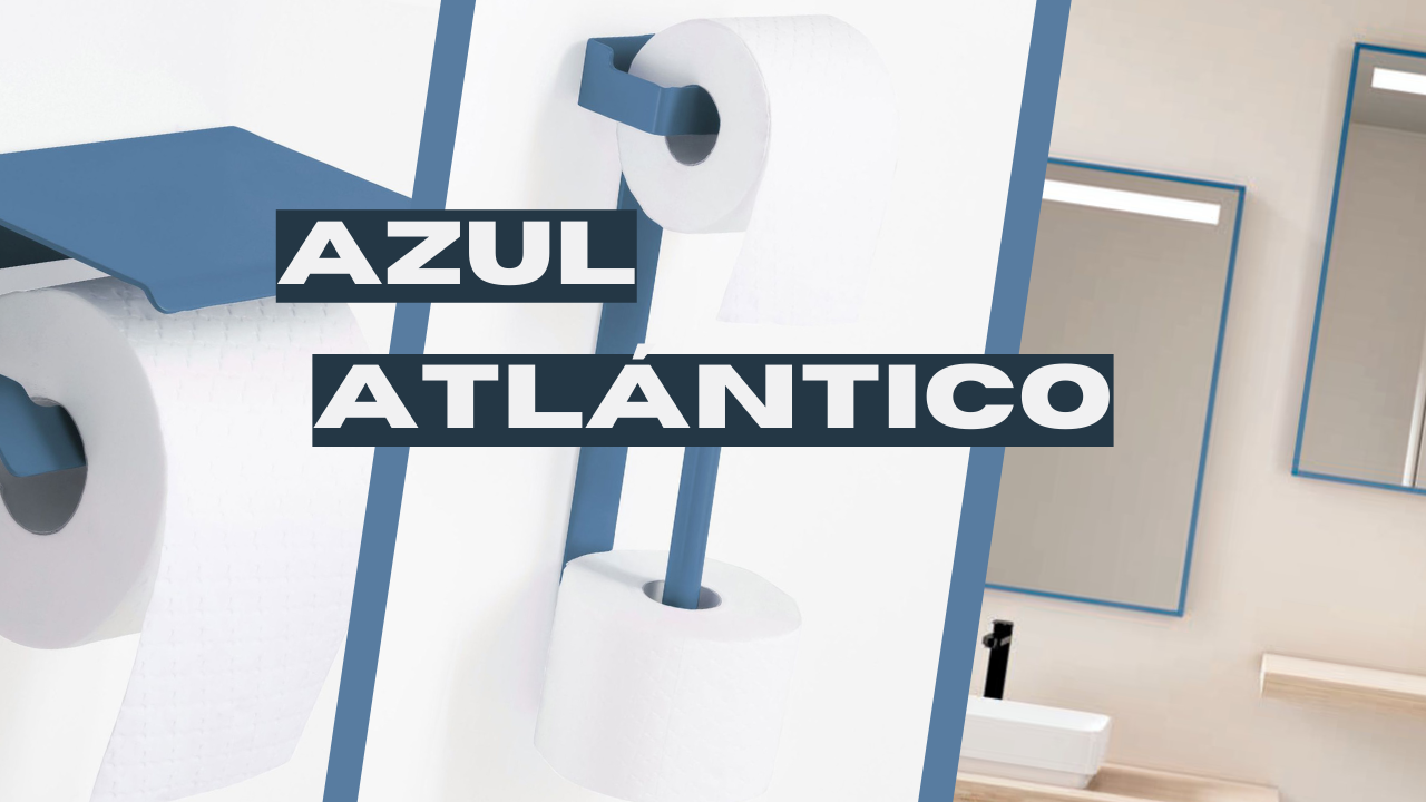 azul atlantico espejo bano accesorios portarrollos